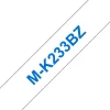 Schriftband M-K233 (nicht lam.) Blau auf Weiß 12mm x 8m