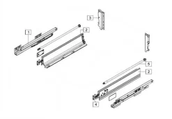 Schubkasten Küchenschublade Schublade Systembox Küchenschubkasten 40Kg TB10