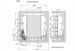Schubkasten Küchenschublade Schublade Systembox Küchenschubkasten 40Kg TB10