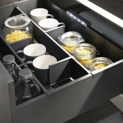 Schubladenteiler Set Emuca Grau Anthrazit