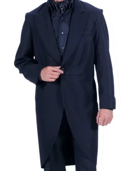 schwarzer Frack Damen Herren XS-4XL Gehrock Jacke Karneval Garde Fasching Kostüm