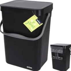 Schwarzer Hängeabfalleimer 10 l