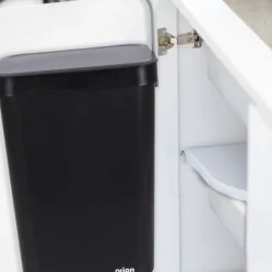 Schwarzer Hängeabfalleimer 10 l
