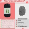 Schwarzes Häkel- und Strickgarn für Anfänger, gut sichtbare