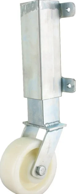 Schwere gefederte Torbockrolle / Torrolle Kunststoffrad Ø125 350 kg