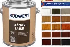 Südwest Flächen-Lasur - Premium Holzlasur Holzschutz Kompaktlasur - Innen + Außen