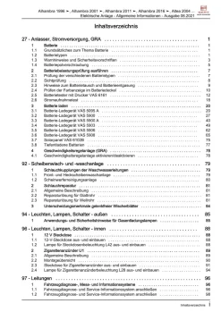 Seat Arosa 6H (97-04) Allgemeine Informationen Elektrik Reparaturanleitung eBook
