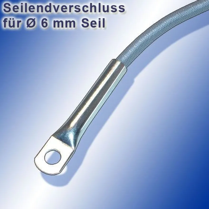 Seilendverschluss mit Simplexhaken oder ohne Simplex-Haken