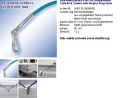 Seilendverschluss mit Simplexhaken oder ohne Simplex-Haken