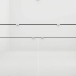 Sekretär Computertisch Büro Schrank Schreibtisch Weiß Matt Hochglanz
