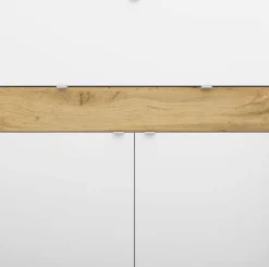 Sekretär Computertisch Büro Schrank Schreibtisch Weiß Matt Hochglanz