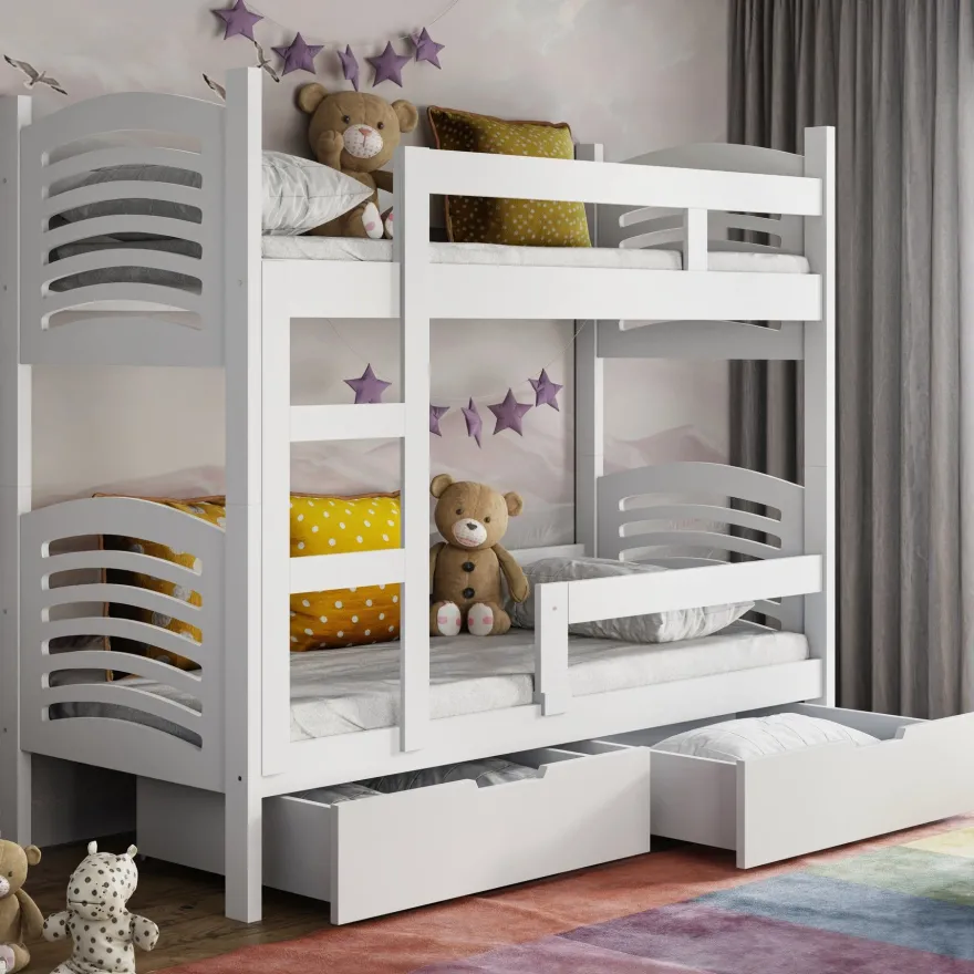 Selsey Cami - Etagenbett, weiß, 75x180 cm