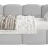 Selsey Cloudy - Jugendbett 120x200, Kopfteil rechts , Matratze & Bettkasten, Chenille