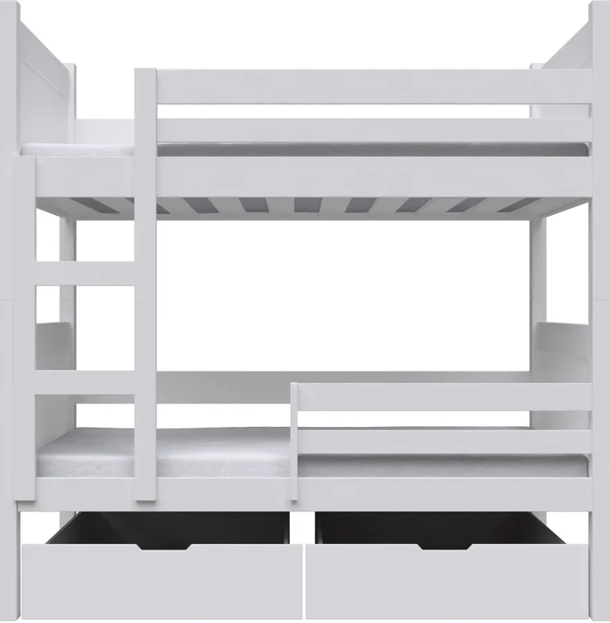 Selsey Frello - Etagenbett, weiß, 80x180 cm