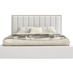 Selsey Togents - Polsterbett 140x200 mit Veloursbezug, Weiß