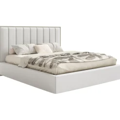 Selsey Togents - Polsterbett 140x200 mit Veloursbezug, Weiß