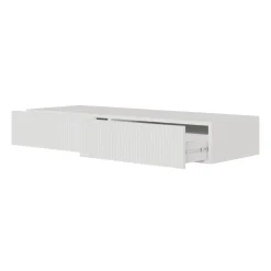 Selsey VELDIO - Schminktisch hängend mit 2 Schubladen, weiß, 110 cm