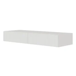Selsey VELDIO - Schminktisch hängend mit 2 Schubladen, weiß, 110 cm