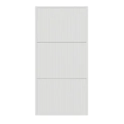 Selsey VELDIO - Wand-Schuhschrank mit 3 Klappen, Weiß, 50 cm