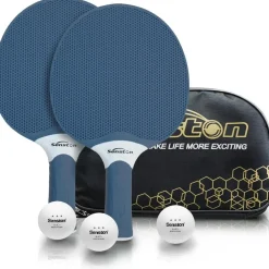 Senston Tischtennisschläger Set mit 3 Bällen und Tasche