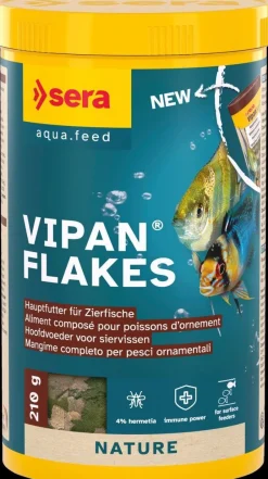 Sera Vipan Flakes Nature 1000ml Hauptfutter für Zierfische Flockenfutter TOP