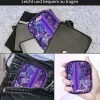 Serfeymi Tablettenbox 7 Tage Klein Medikamentenbox Reise Pillendose- púrpura