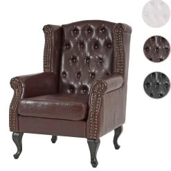 Sessel Relaxsessel Clubsessel Ohrensessel Chesterfield, Kunstleder