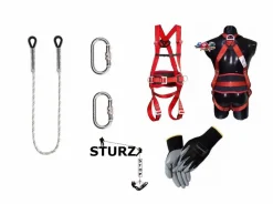 SET Absturzsicherung Sicherheitsgurt Baumpflege Fallschutz Fallgurt Halteseil Gurt