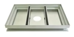 Set Eingangsmatte Rips Gummi ALU Schmutzfangwanne rutschsicher langlebig