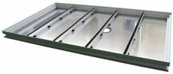 Set Eingangsmatte Rips Gummi ALU Schmutzfangwanne rutschsicher langlebig