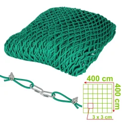 SET Heunetz 400x400 / 3cm + Rahmen f?r Viereckraufen 2 x 2 m
