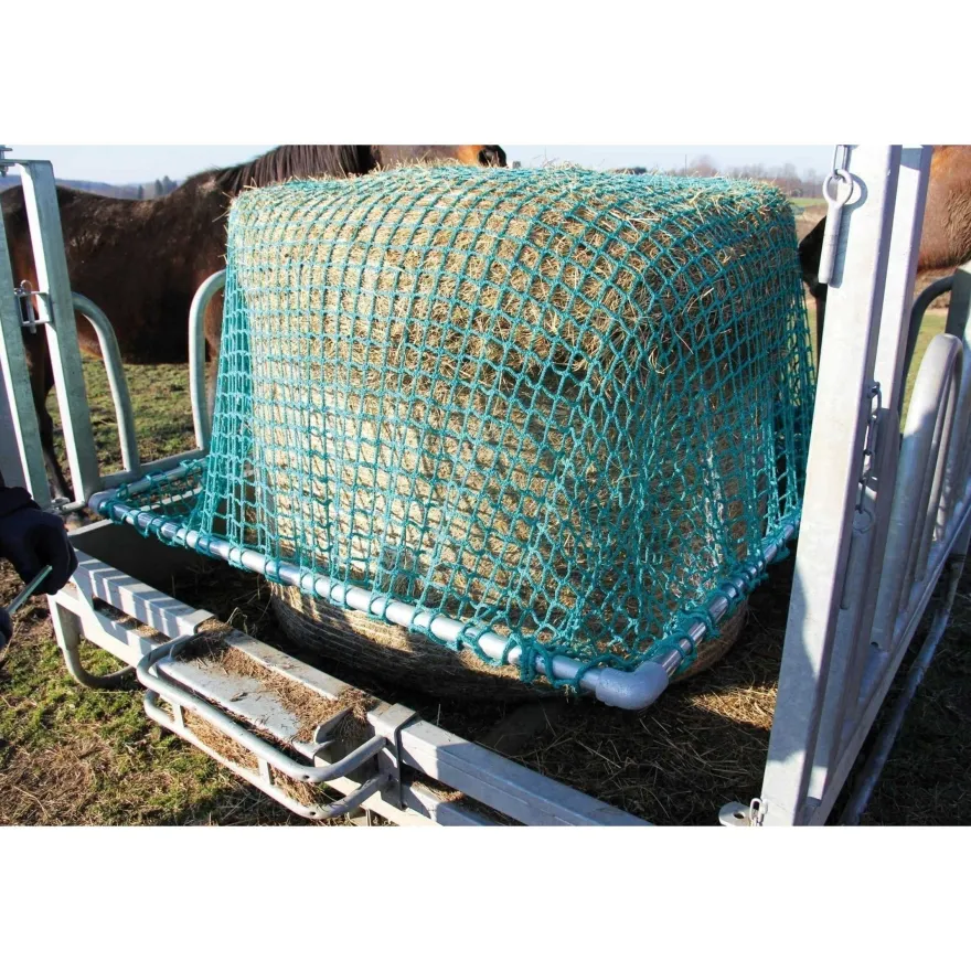 SET Heunetz 400x400 / 3cm + Rahmen f?r Viereckraufen 2 x 2 m