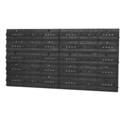 Set Wandregal Boxen 14 Stapelboxen schwarz rot