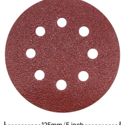 SHALL 160 Stück 125mm Schleifscheiben (Klettverschluss, 9 Typen, gemischte