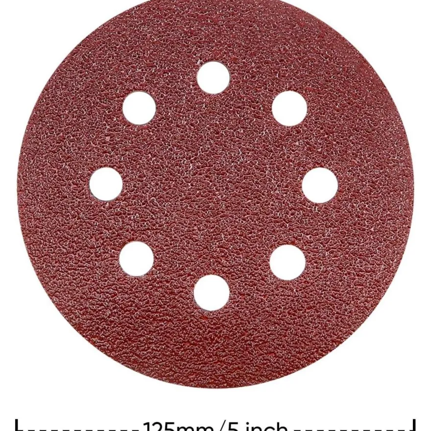 SHALL 160 Stück 125mm Schleifscheiben (Klettverschluss, 9 Typen, gemischte