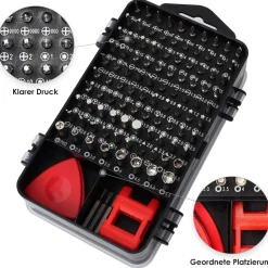 Sharden Feinmechaniker Schraubendreher Set 122 in 1 Präzisions Werkzeug Kit Torx