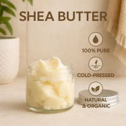 Sheabutter 5kg Unraffiniert A-Grade Handgeknetet Natur Körperbutter GiDeli