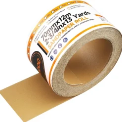 Shineboc Schleifpapier Rolle 70mm x 12m, Körnung 220, Selbstklebend für Auto