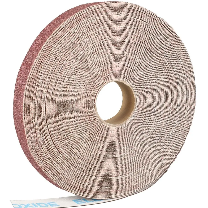 Shineboc Schleifpapierrolle 2,5 cm x 25 m, Körnung 60, Aluminiumoxid für Holz
