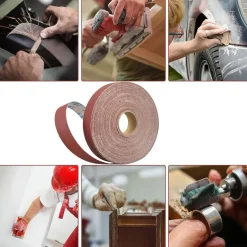 Shineboc Schleifpapierrolle 2,5 cm x 10 m, Aluminiumoxid, Körnung 600 - Ideal