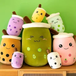 shownicer Boba Tea Plüschtier 35cm - Kawaii Bubble Tea Kuscheltier Stofftier