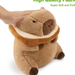 shownicer Plüschtier Capybara Brot Kuscheltier Stofftier Kawaii Kissen