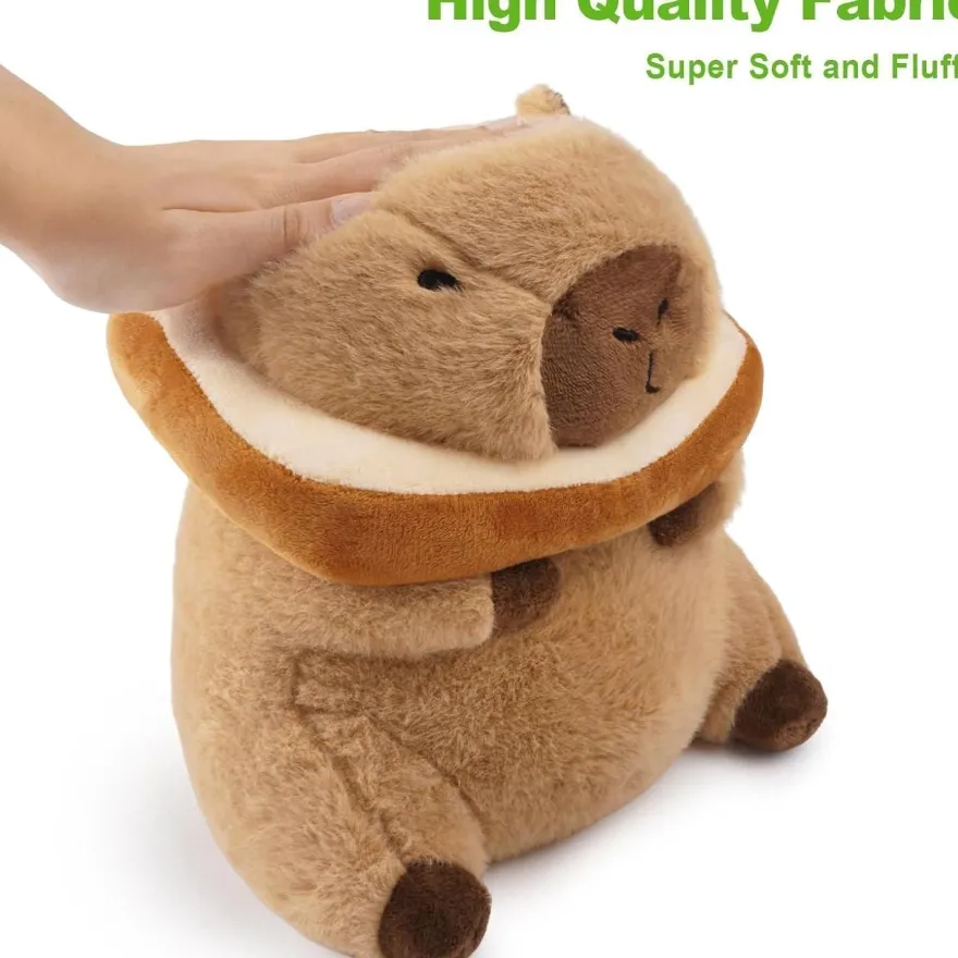 shownicer Plüschtier Capybara Brot Kuscheltier Stofftier Kawaii Kissen