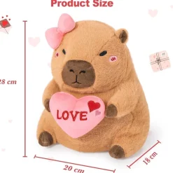 shownicer Plüschtier Capybara Kuscheltier Kawaii Stofftier Kissen Spielzeug