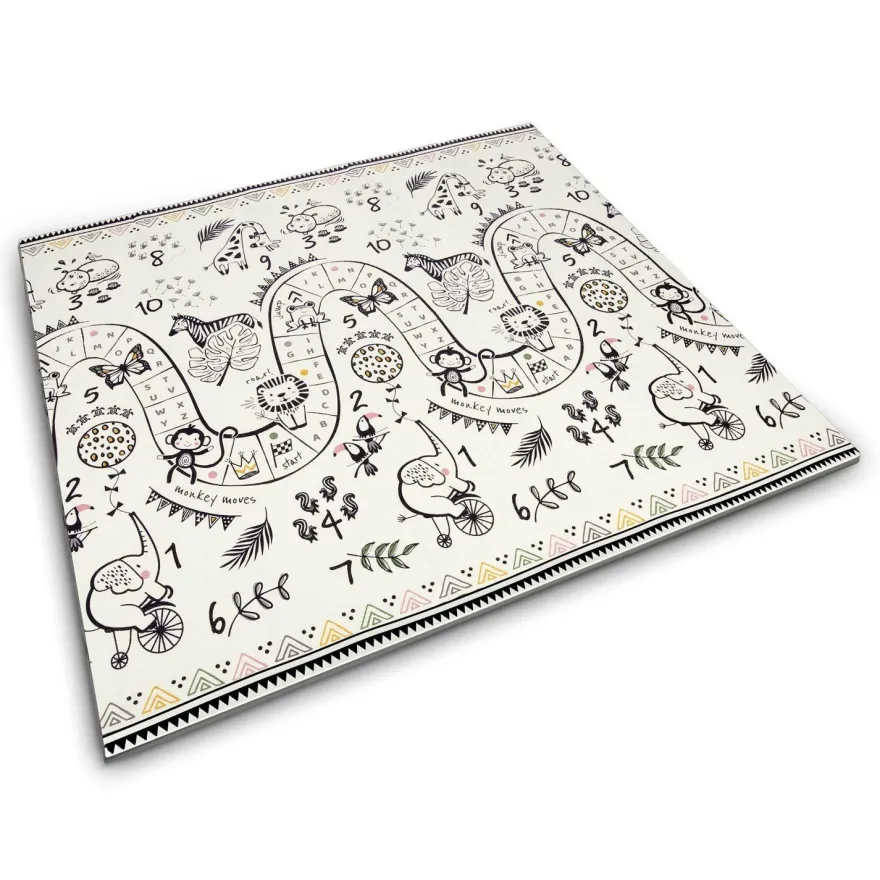 Sicherer Spielteppich für Babys - doppelseitig - 200x180cm - BPA-frei