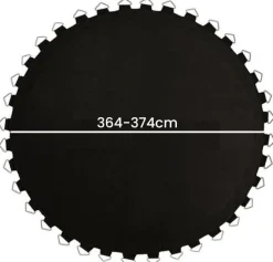 Sichere Trampolin Sprungmatte & Federn Set - 72 Edelstahlfedern - Für 12Ft Trampoline