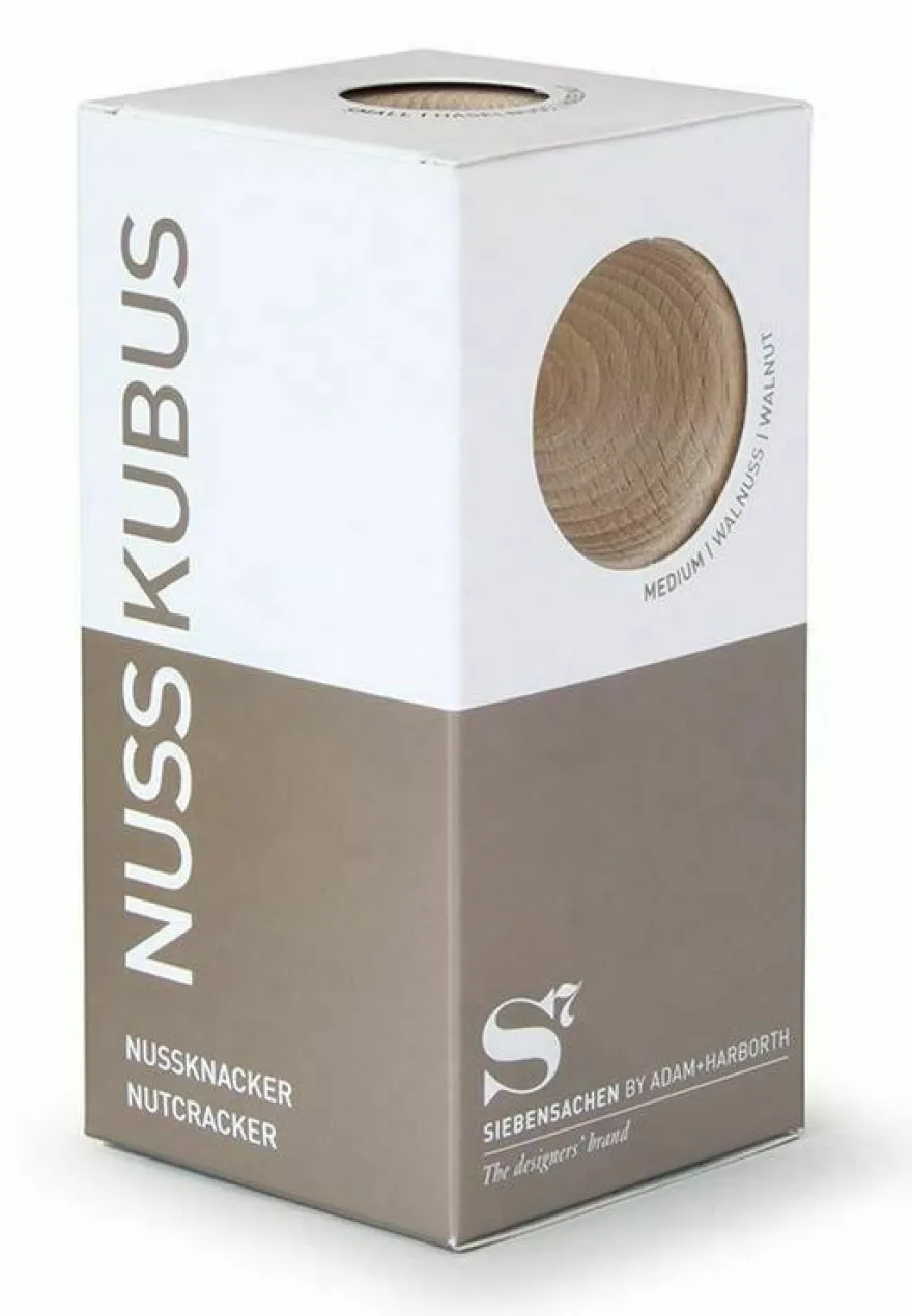 Siebensachen, Nusskubus, Nussknacker, Buchenholz