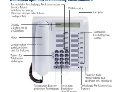 Siemens OptiPoint 500 standard Systemtelefon Telefon + Rechnung mwst. Hicom arctic