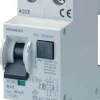 Siemens 5SU13566KK16 FI-/ Leitungsschutzeinrichtung, AC 230V, 6kA, 2-polig. B 16A