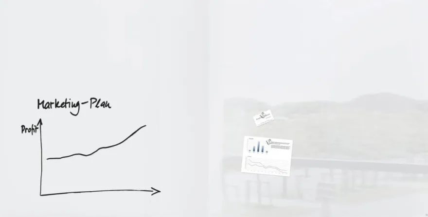 SIGEL Großes Premium Glas-Whiteboard 200x100 cm super-weiß hochglänzend